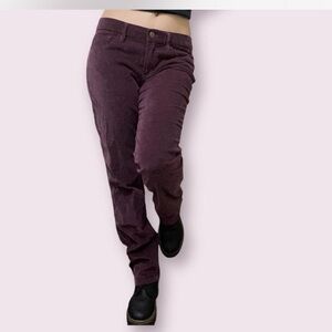 Calvin Klein Maroon Corduroy Pants